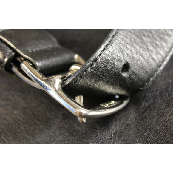 coach black leather messenger bag - Picture 7 of 11